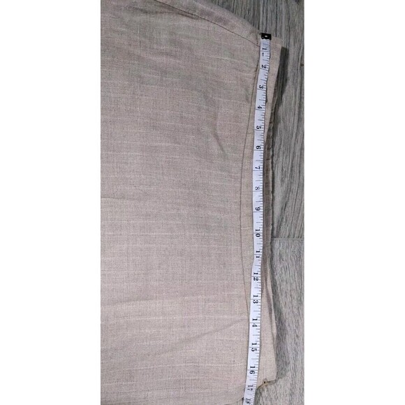 Eileen Fisher Undyed Natural Linen Wrap Midi Skirt Large Beige - Picture 5 of 6